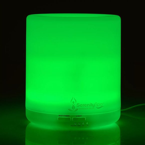 SerenitySpa 400mL Ultrasonic Essential Oil Diffuser LED 7 Color Aromatherapy Set - Picture 8 of 13